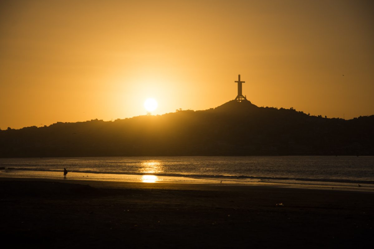 Vista a Coquimbo desde La Serena